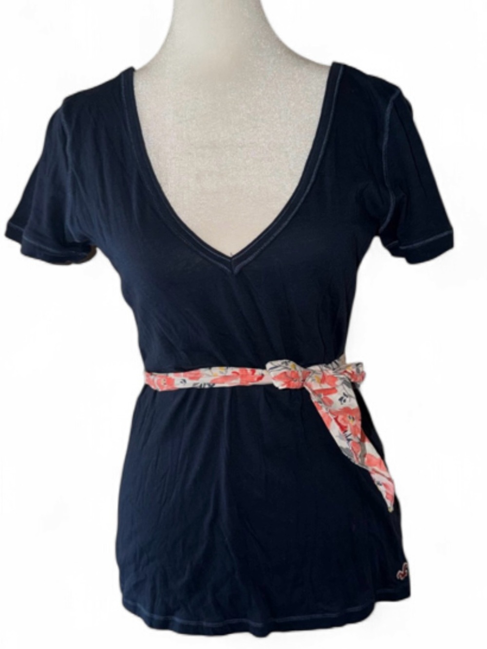 Vintage Y2K Hollister 2000s Navy Babydoll Top